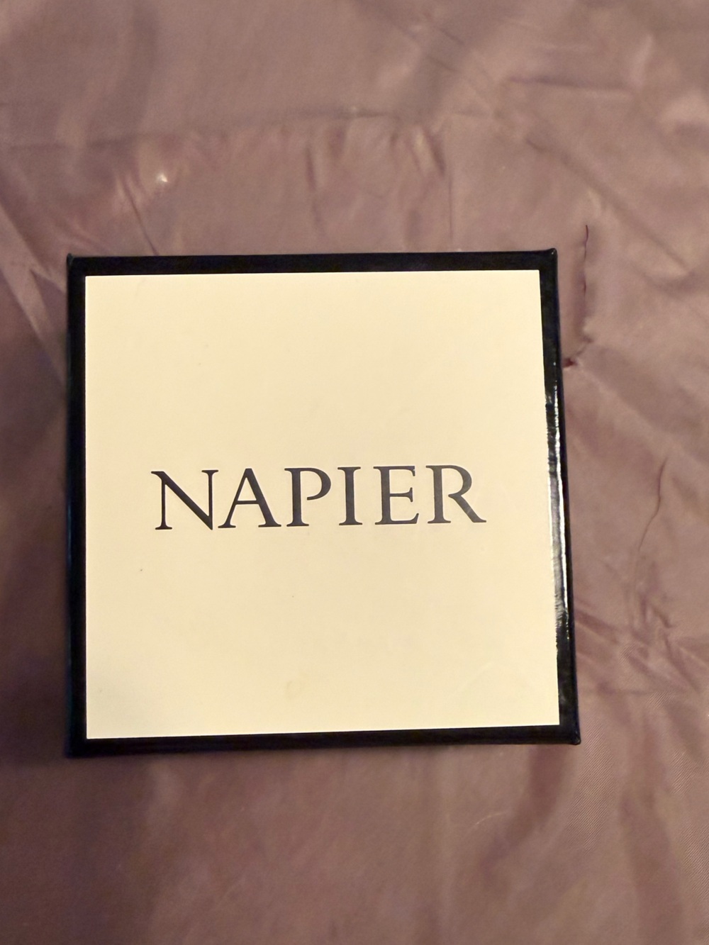 NWT Napier SIGNED Grand Piano Enamel & Clear Rhinestone Brooch Pin in Box - Picture 9 of 9